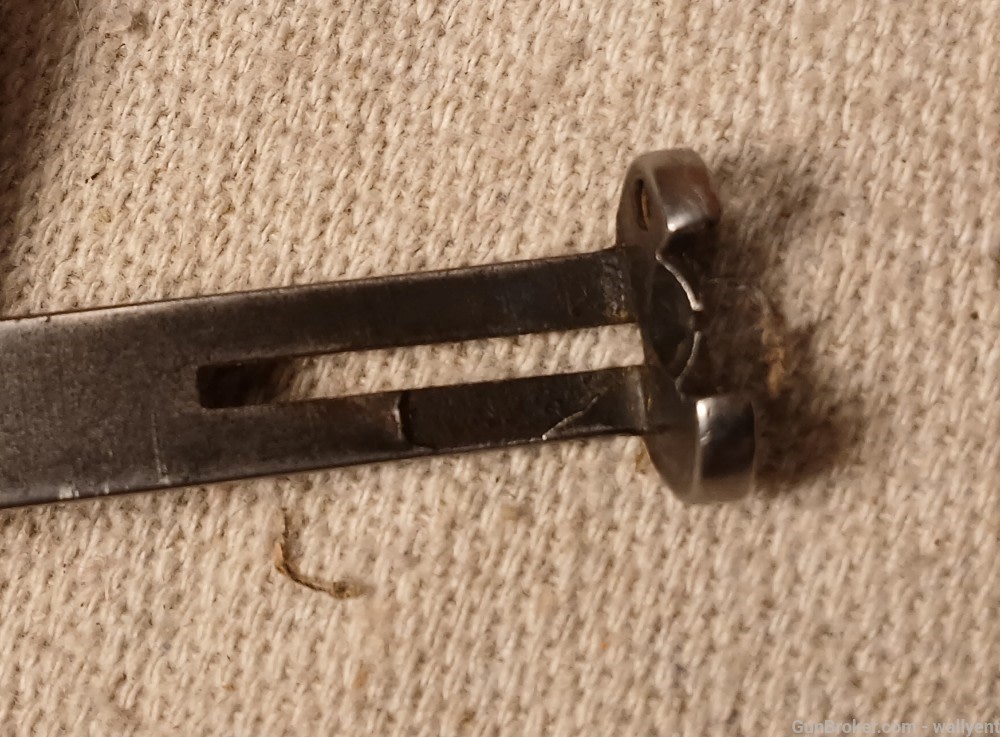 Winchester unmarked 2 7/8" Rear Rifle Sight missing parts (#H)-img-4