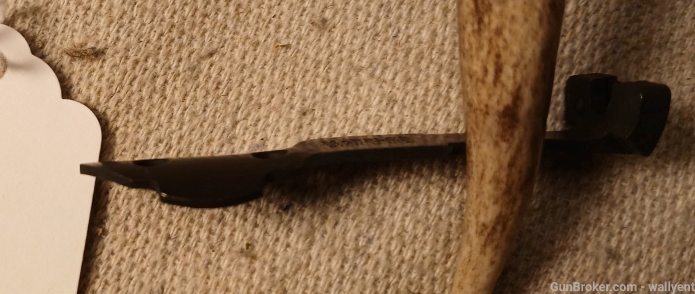 Marbles Rear Rifle Sight w/elevator Adj. V Notch new old vintage part (#4) -img-3