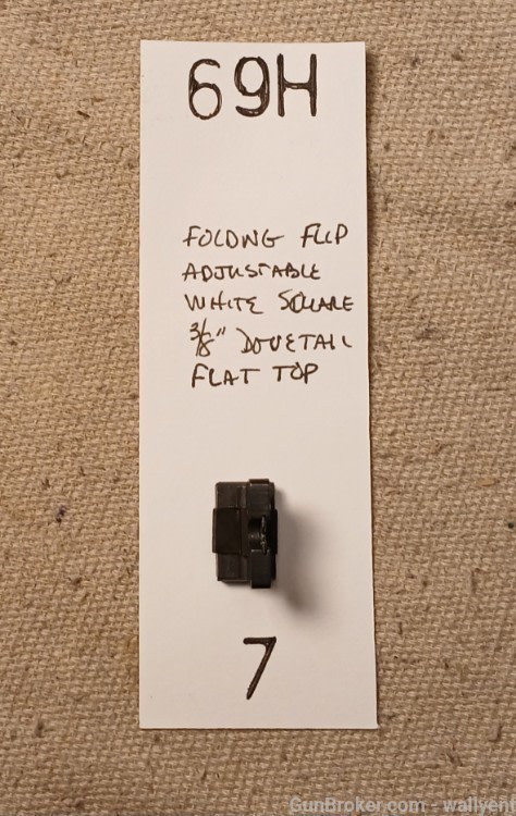 Marbles Front Sight No.69H Folding Adjustable White rifle Brownells (#7)-img-1