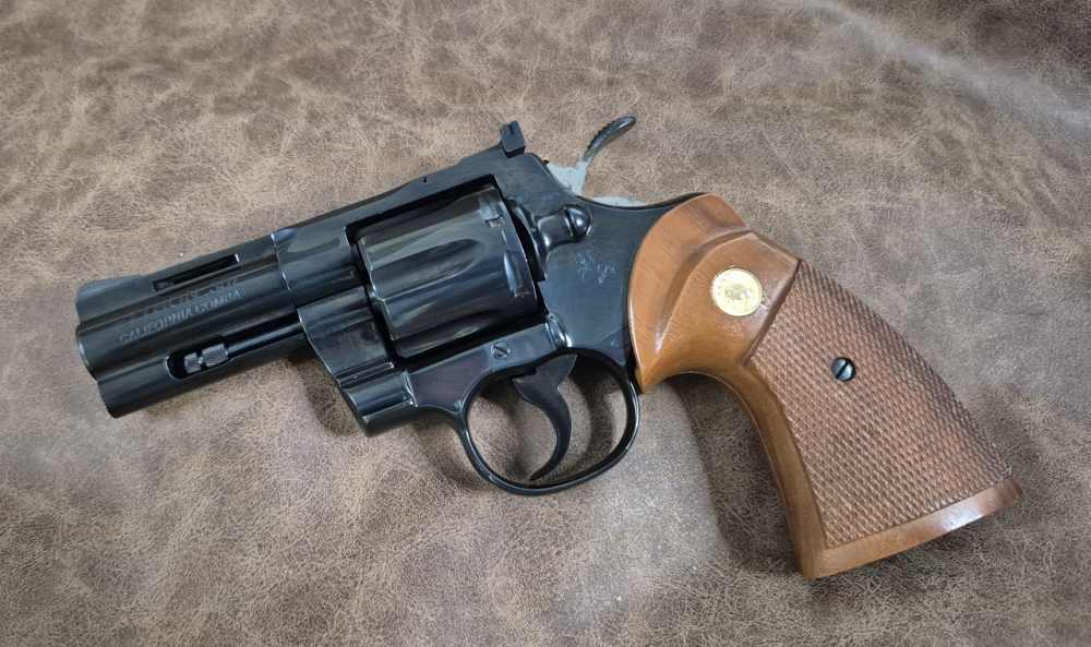 USED COLT PYTHON CALIFORNIA COMBAT 357MAG 3"-img-0
