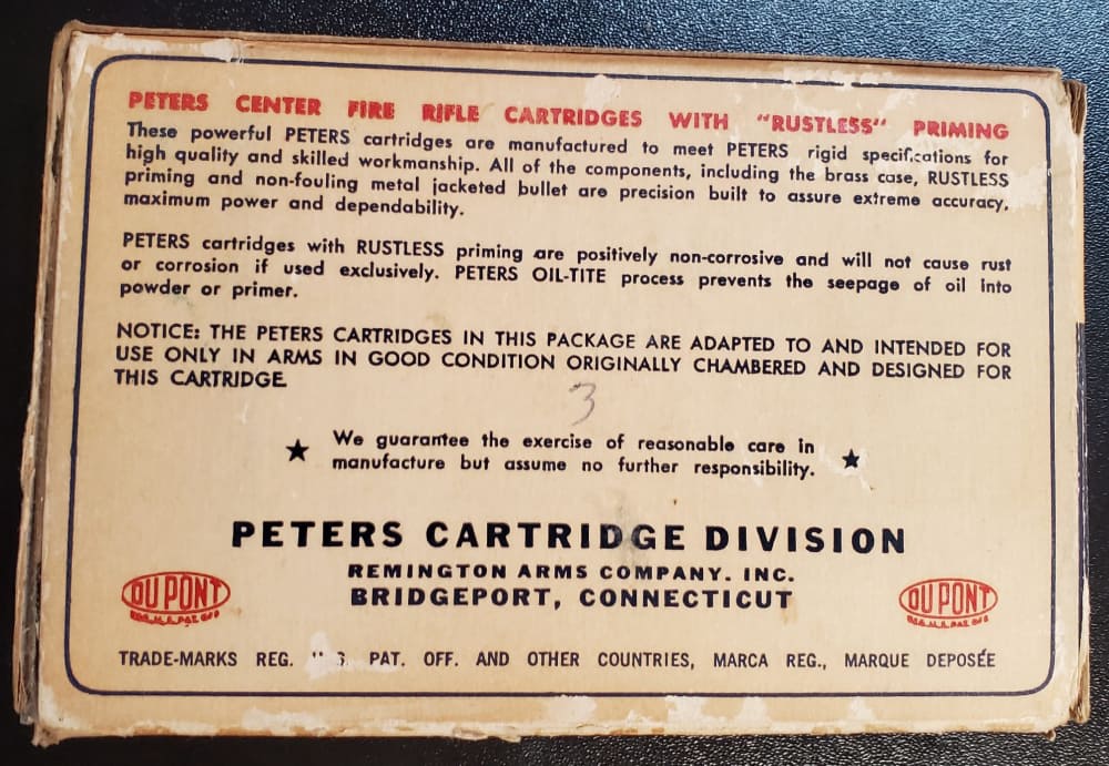 Peters .280 Remington 150gr PSP – Vintage DuPont Era – 20 rds. – Rough Box-img-2