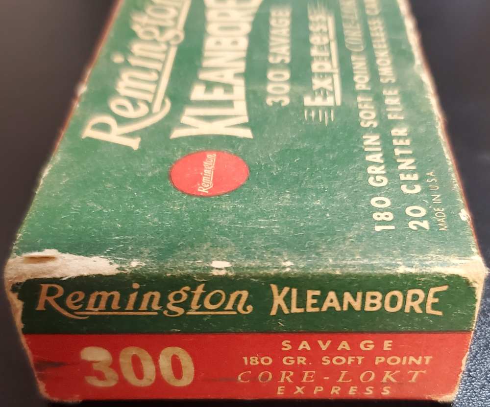 Remington Kleanbore .300 Savage – 180 Grain Soft Point Core-Lokt – Vintage -img-0