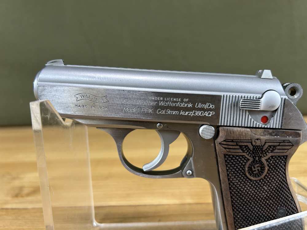 Walther PPK Stainless .380 ACP 9MM KURZ Interarms Used VGC 3.25" Brl 1 Mag -img-2