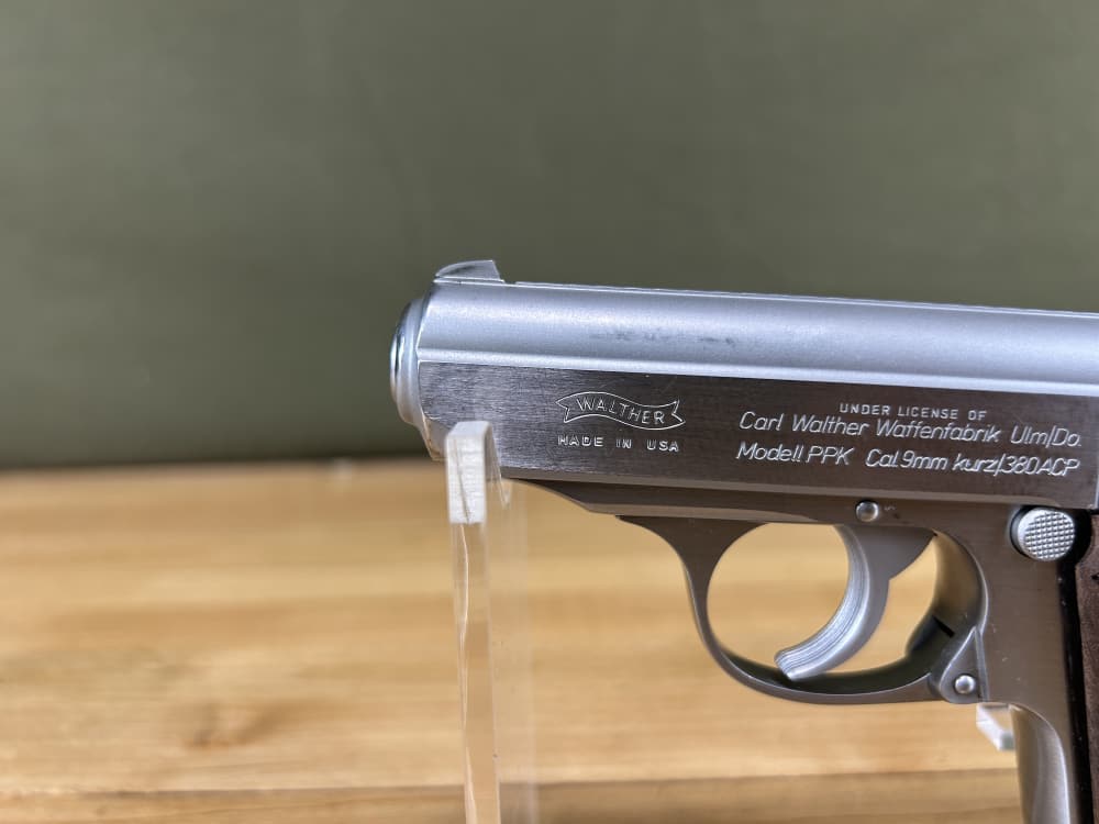 Walther PPK Stainless .380 ACP 9MM KURZ Interarms Used VGC 3.25" Brl 1 Mag -img-1