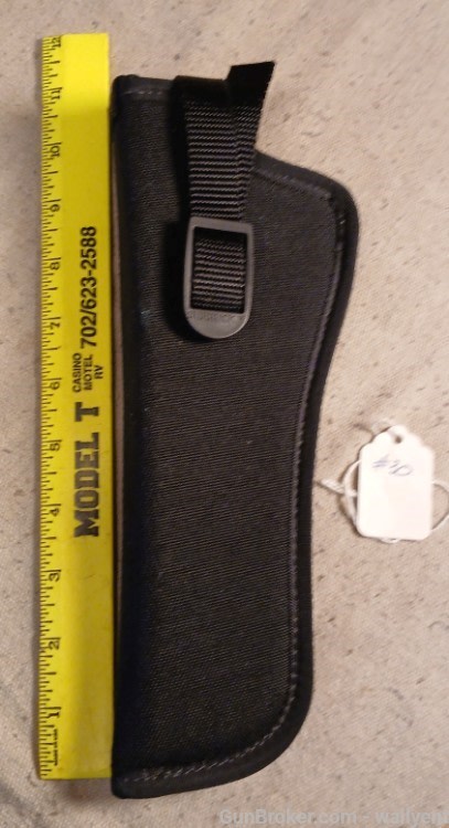 Uncle Mikes Sidekick Holster Size 6 Black Cordura LH for Revolver-img-0