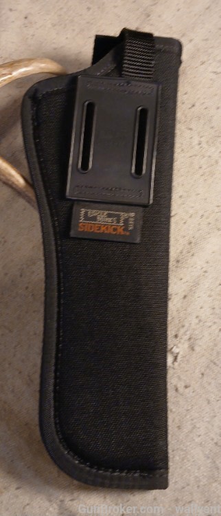 Uncle Mikes Sidekick Holster Size 6 Black Cordura LH for Revolver-img-2