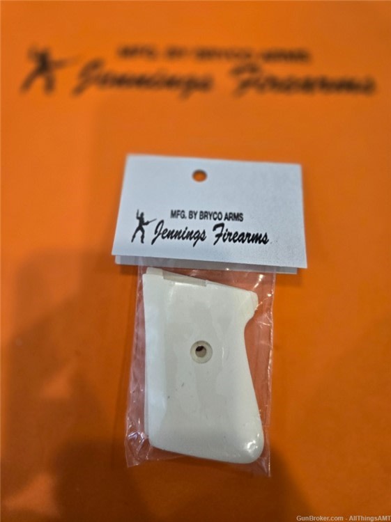 Bryco Arms Jennings J22 J25 22 25 New faux bone/ivory Wood Grips-img-0