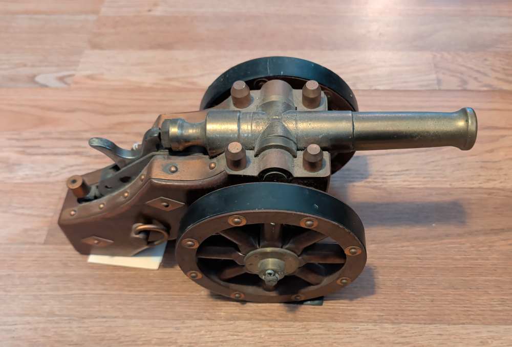 Desktop Blank Firing Brass Cannon. Custom-img-2