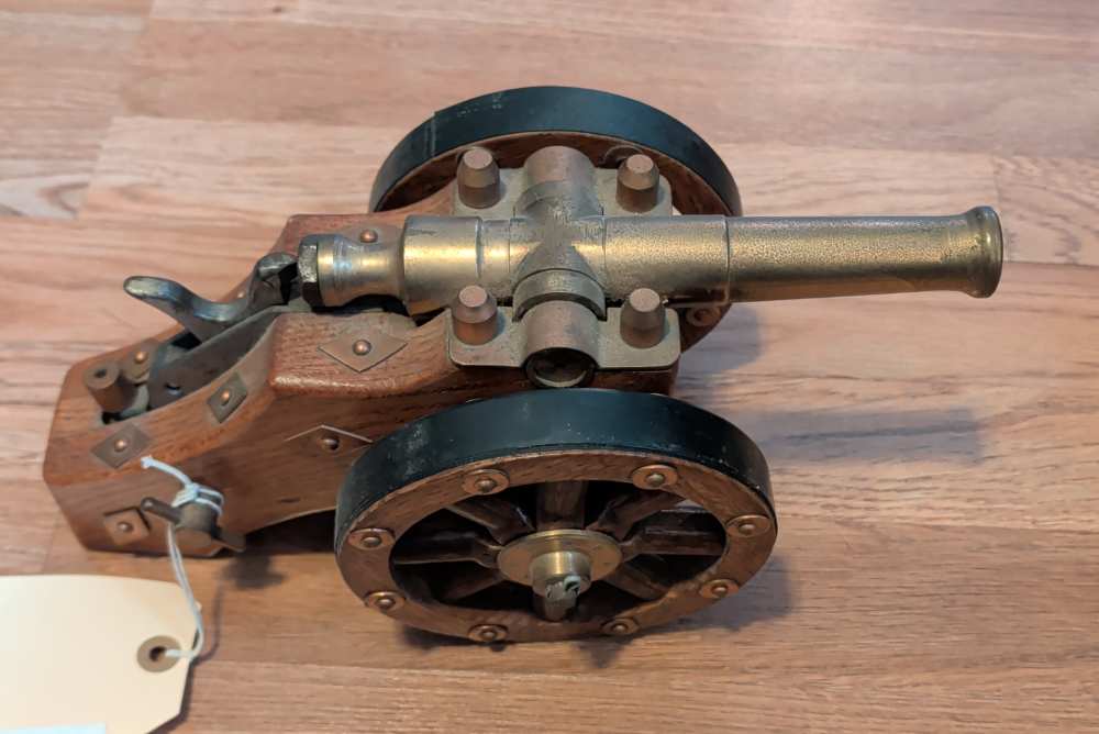 Brass Desktop Cannon 22 Blank. Custom. -img-3