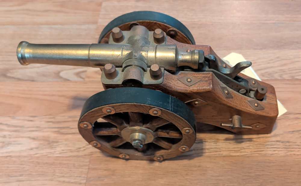 Brass Desktop Cannon 22 Blank. Custom. -img-1