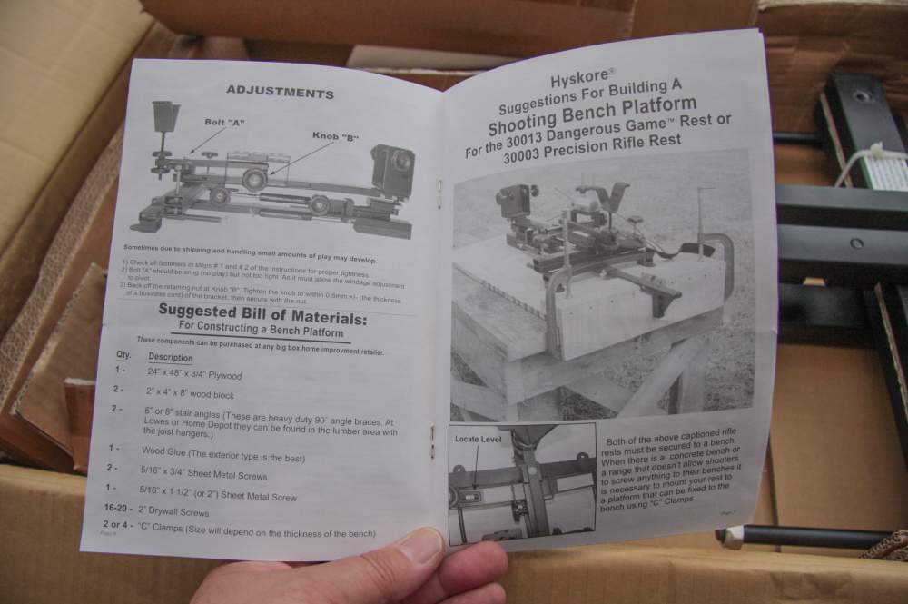 RIFLE REST  HI END  HYSKORE MFG DANGEROUS GAME MODEL 30013  NIB SUPER-img-4