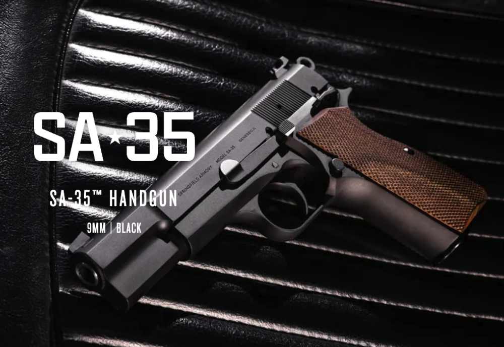 Springfield SA-35 Semi Auto Blued Walnut 9mm 4.7in 1-15Rd Mag HP9201-img-2