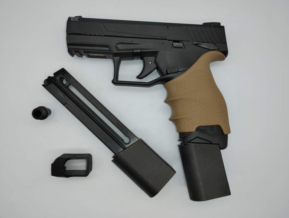 TAURUS TX w/ +9 Extensions| 4.1" Threaded | 22LR-img-0