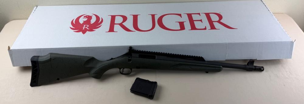 Ruger American Gen ii Scout Rifle  5.56 nato 16.1" NIB Leaf Green Splatter-img-11
