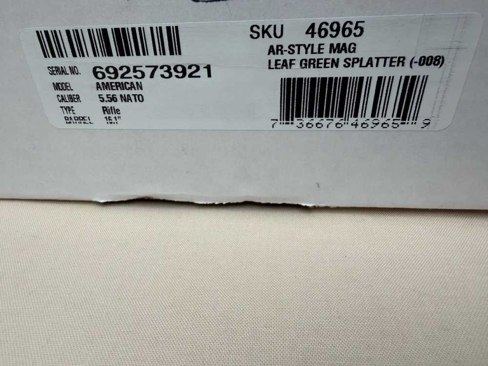 Ruger American Gen ii Scout Rifle  5.56 nato 16.1" NIB Leaf Green Splatter-img-10