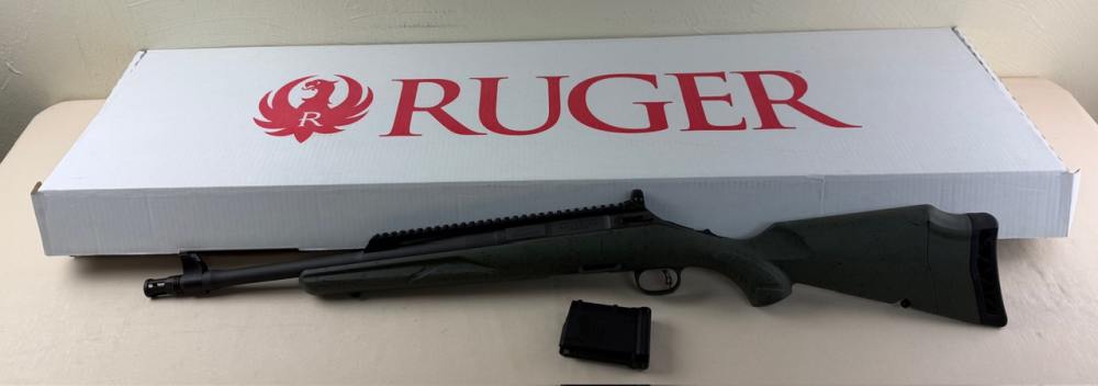 Ruger American Gen ii Scout Rifle  5.56 nato 16.1" NIB Leaf Green Splatter-img-19