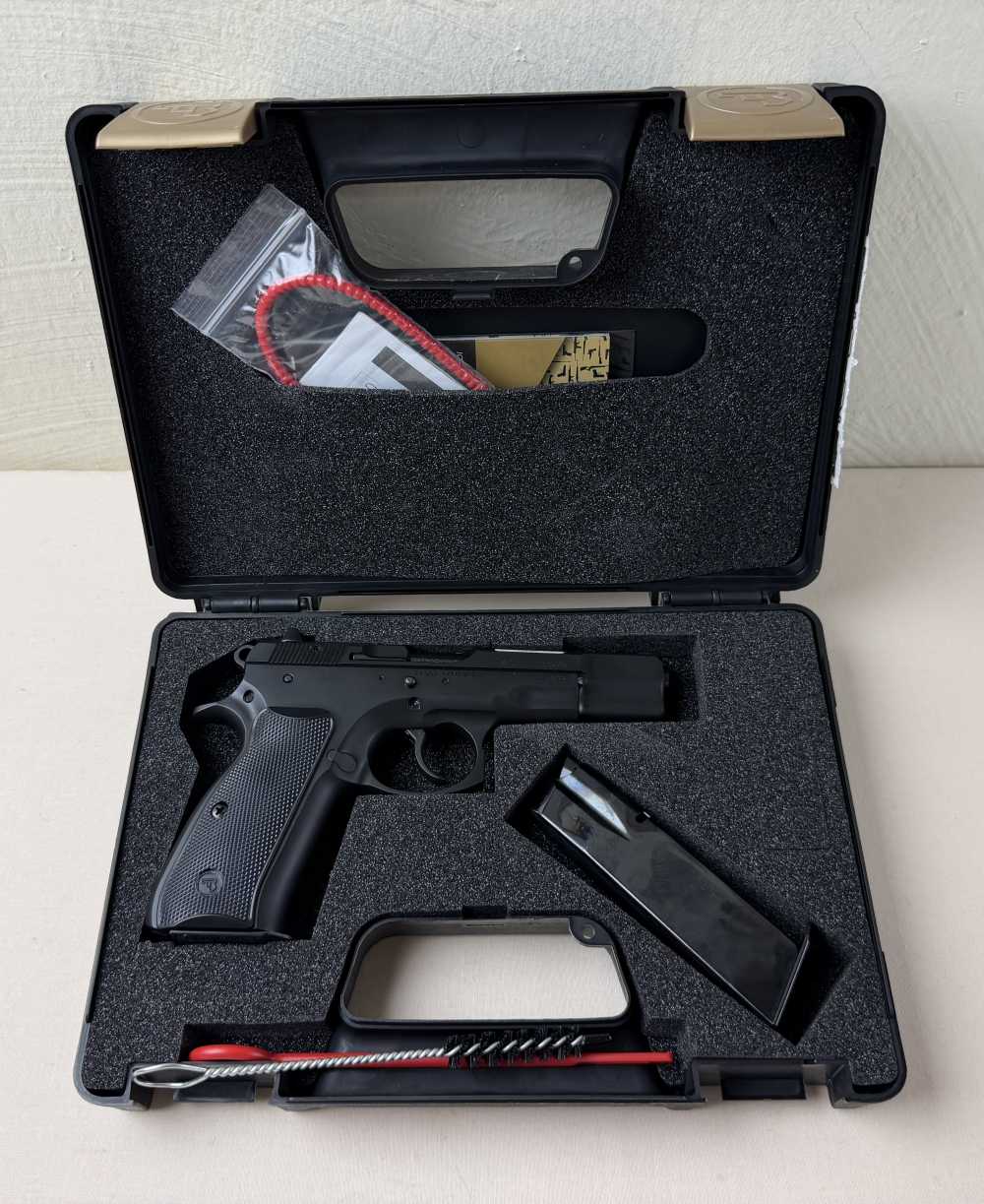 CZ 75B 9MM Para 4.6'' Blued NIB-img-0