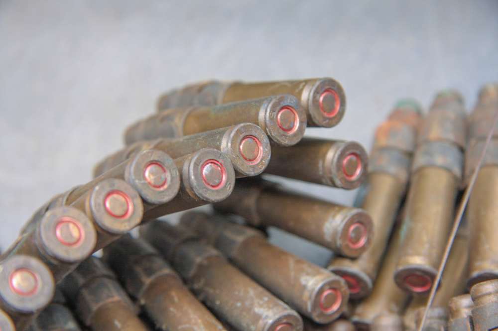 .30-06 LAKE CITY BLANKS USGI LINKED ON 1919 BELT 200 ROUNDS IN AMMO CAN-img-8
