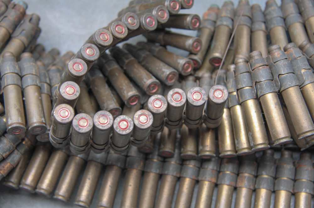 .30-06 LAKE CITY BLANKS USGI LINKED ON 1919 BELT 200 ROUNDS IN AMMO CAN-img-4