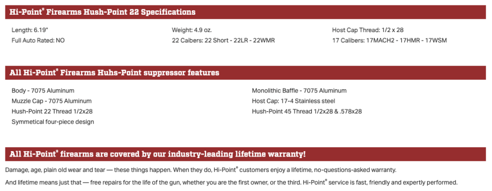 Hi-Point Hush-Point 22 HP22 MKS Supply, LLC-img-12