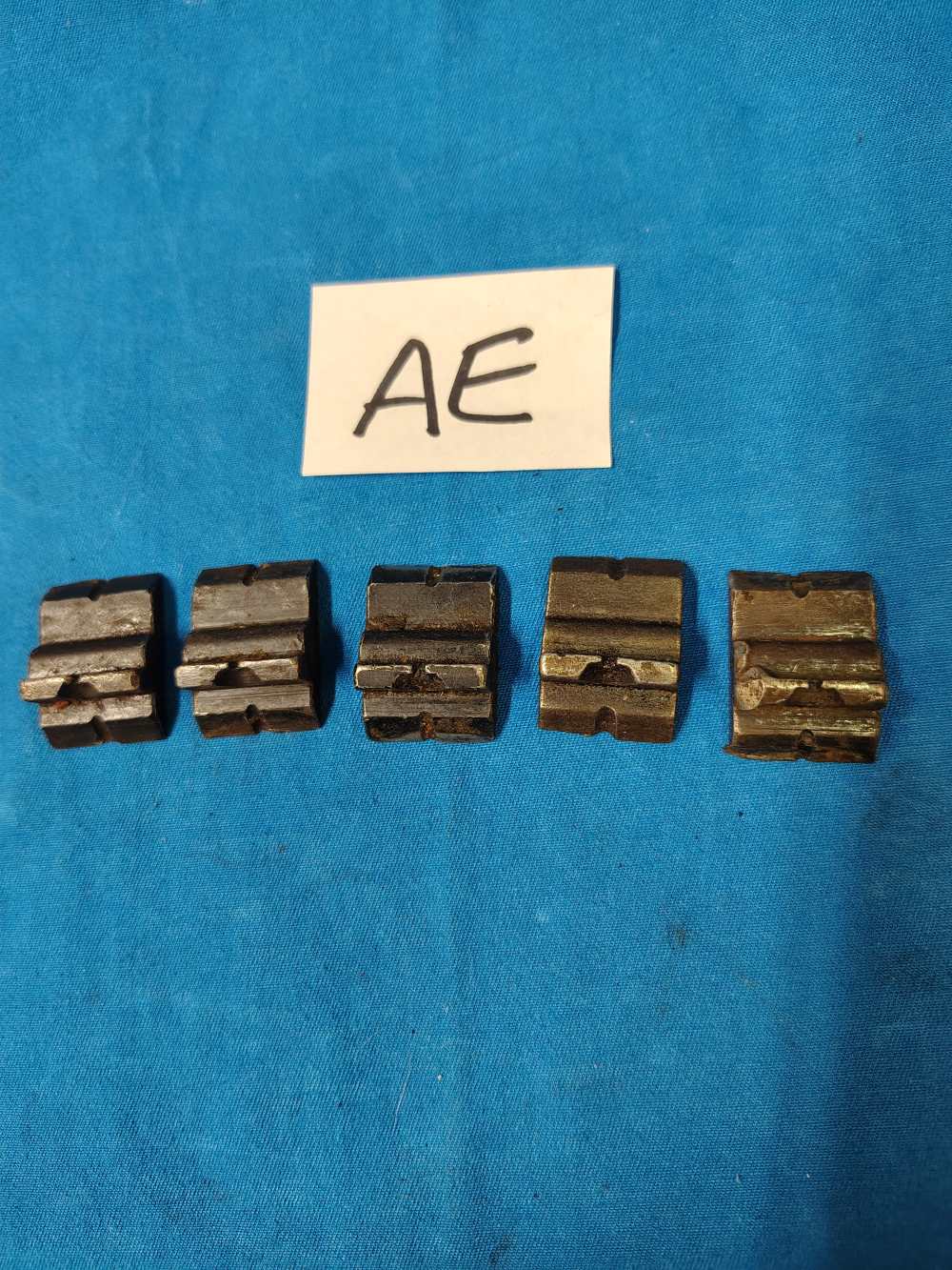 (5) WWII Beretta MAB smg 38a 38/42 38/43 38/44 Rear Fixed Sights Site-img-1