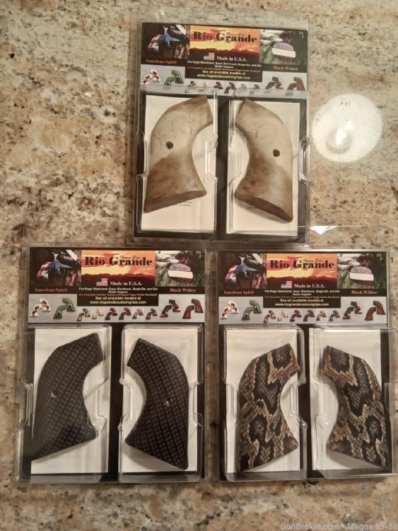 NIB Rio Grande Custom Ruger Blackhawk, Super Blackhawk, Grips-img-0