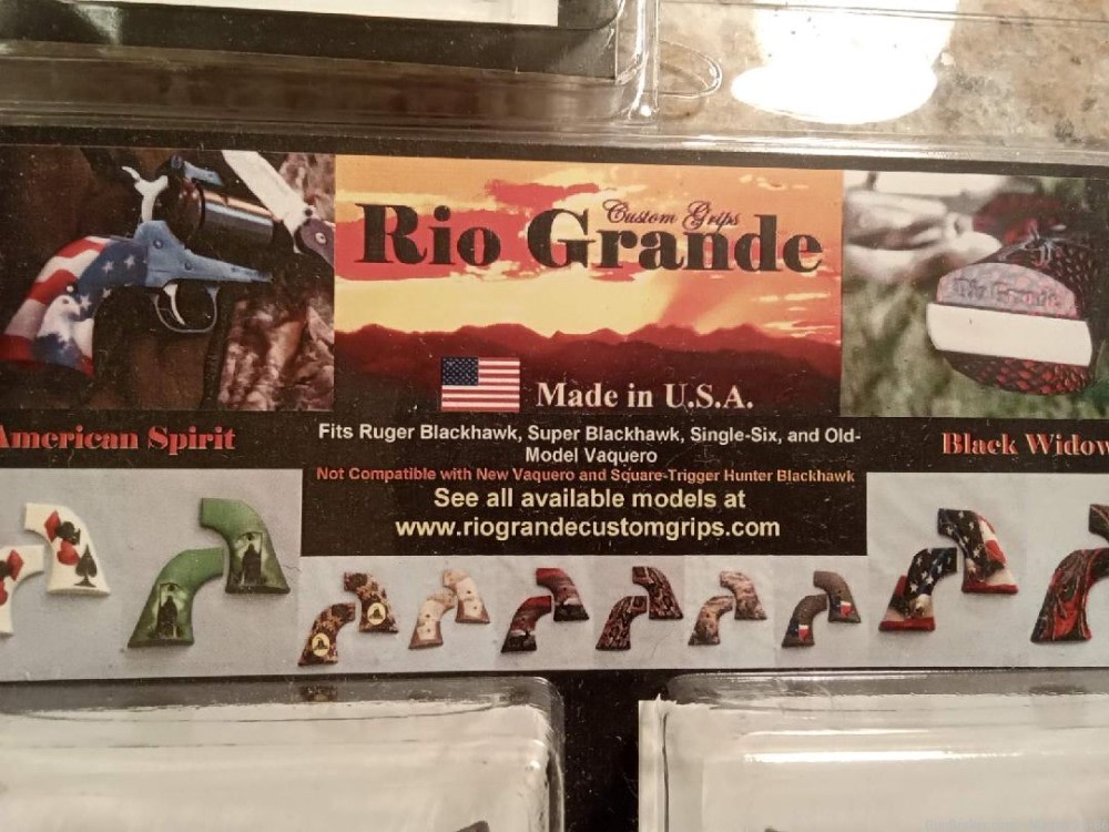 NIB Rio Grande Custom Ruger Blackhawk, Super Blackhawk, Grips-img-1