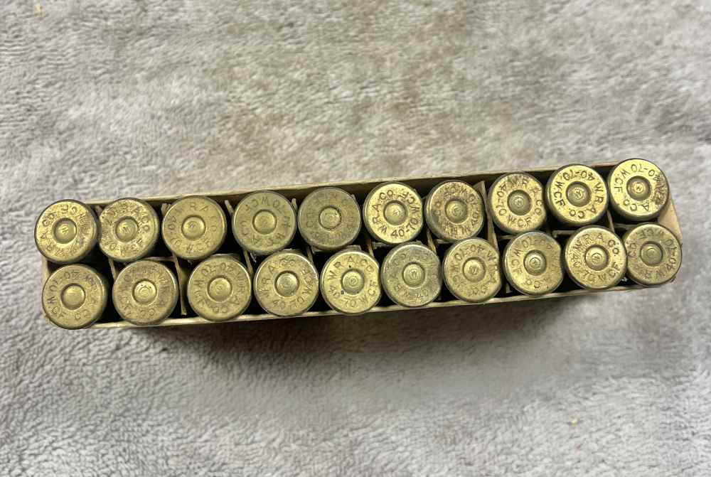 Scarce vintage box Winchester .40-70 Ammo Full Box 1907-img-7