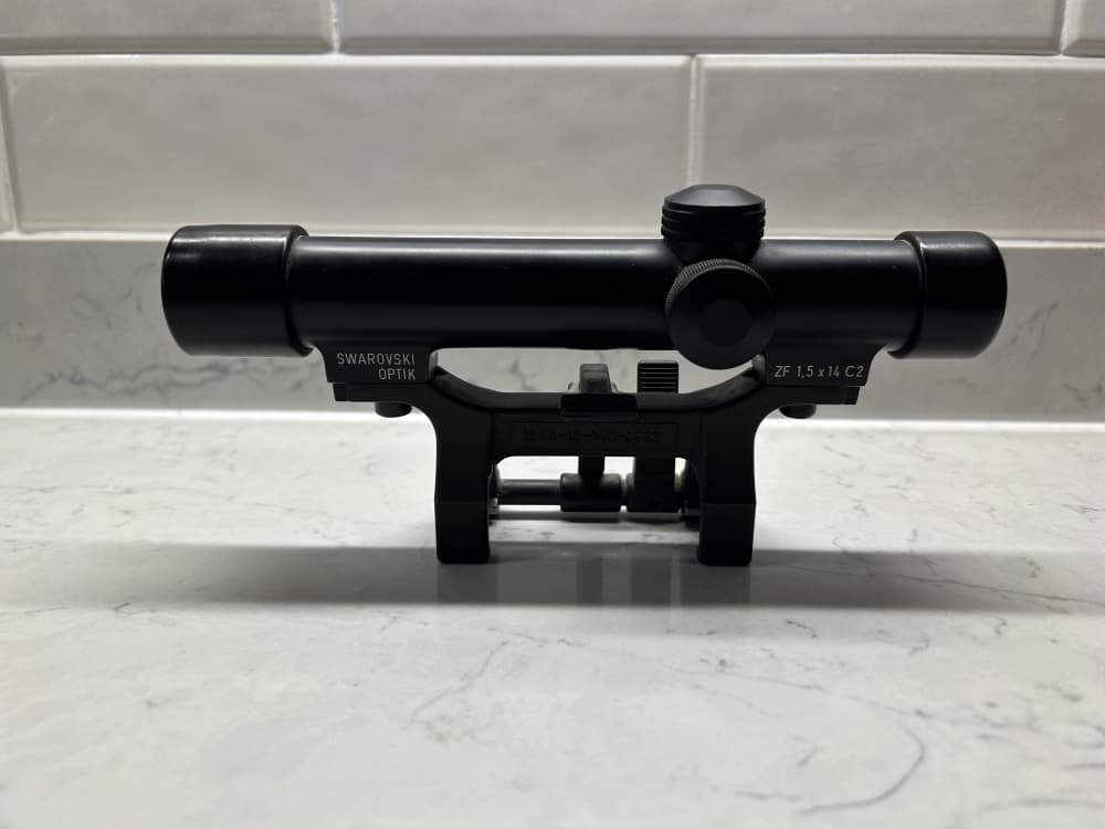 Swarovski ZF 1.5x14C2 Scope w/ SchBrichtung Mount – Military Issued - HK-img-0