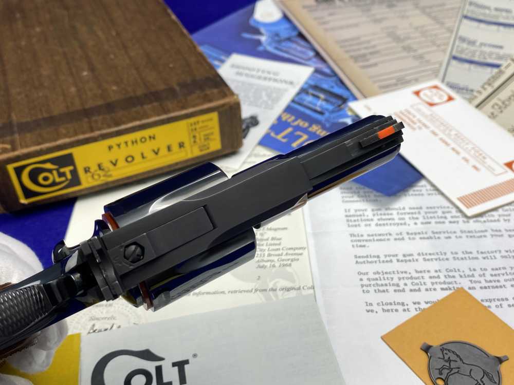 *MINT* 1968 Colt Python Royal Blue .357Mag 2.5" -COVETED EARLY 2.5" PYTHON--img-22