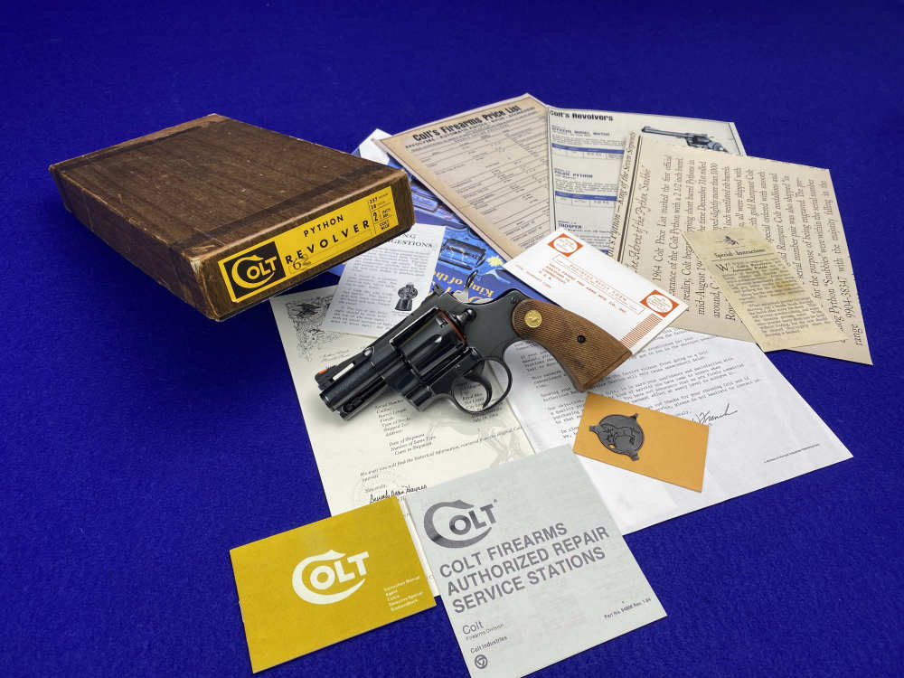 *MINT* 1968 Colt Python Royal Blue .357Mag 2.5" -COVETED EARLY 2.5" PYTHON--img-3