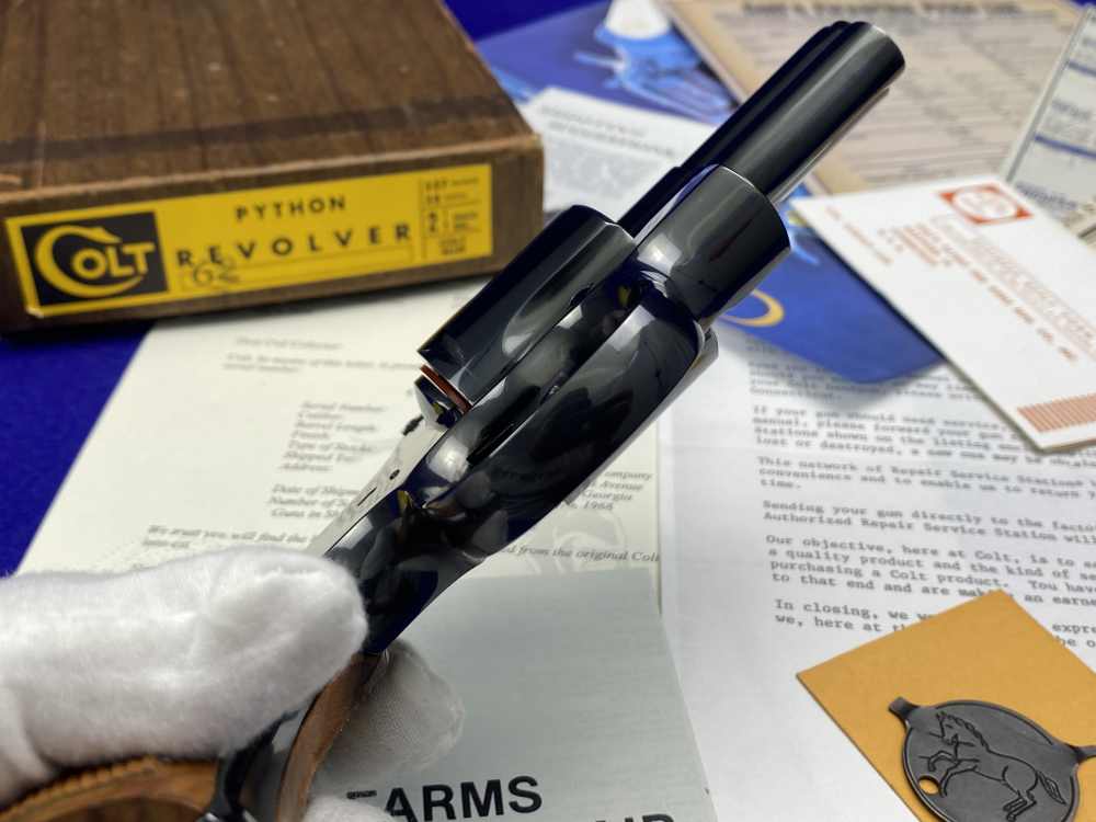*MINT* 1968 Colt Python Royal Blue .357Mag 2.5" -COVETED EARLY 2.5" PYTHON--img-26