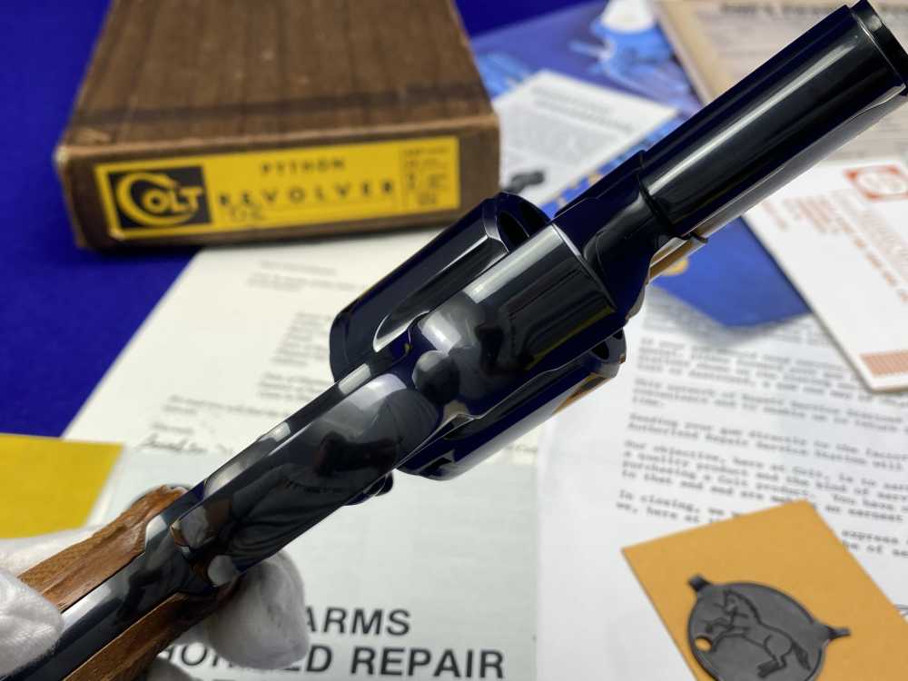 *MINT* 1968 Colt Python Royal Blue .357Mag 2.5" -COVETED EARLY 2.5" PYTHON--img-27