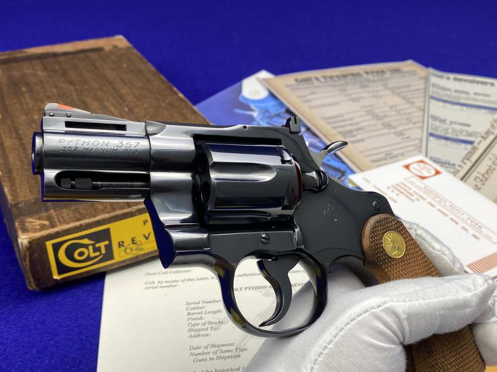 *MINT* 1968 Colt Python Royal Blue .357Mag 2.5" -COVETED EARLY 2.5" PYTHON--img-16