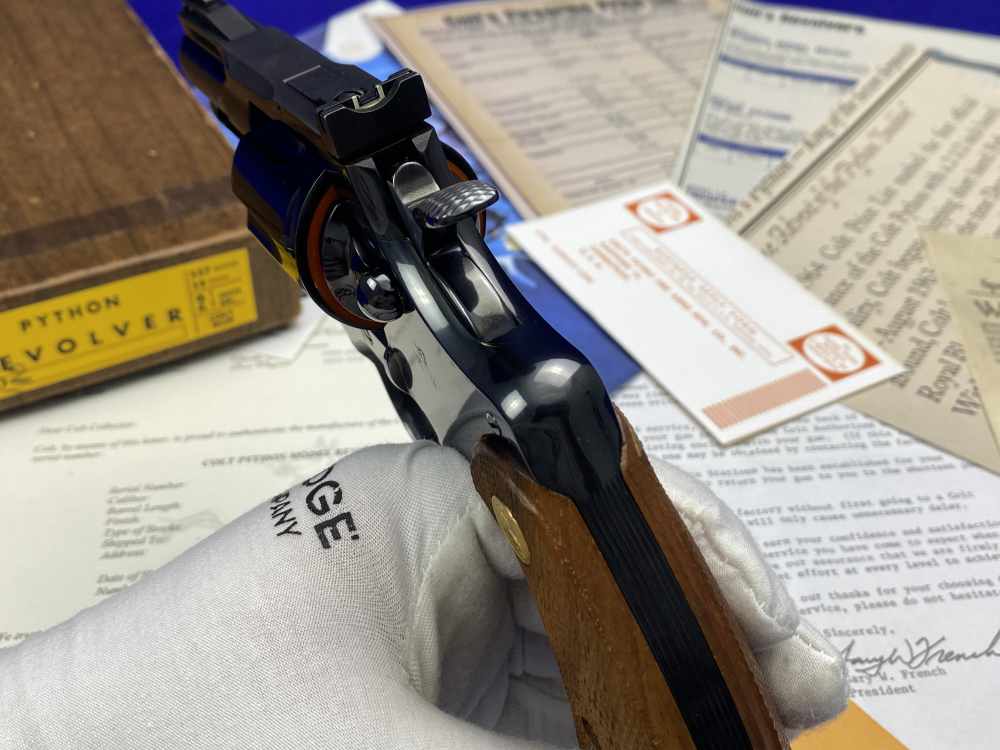 *MINT* 1968 Colt Python Royal Blue .357Mag 2.5" -COVETED EARLY 2.5" PYTHON--img-20