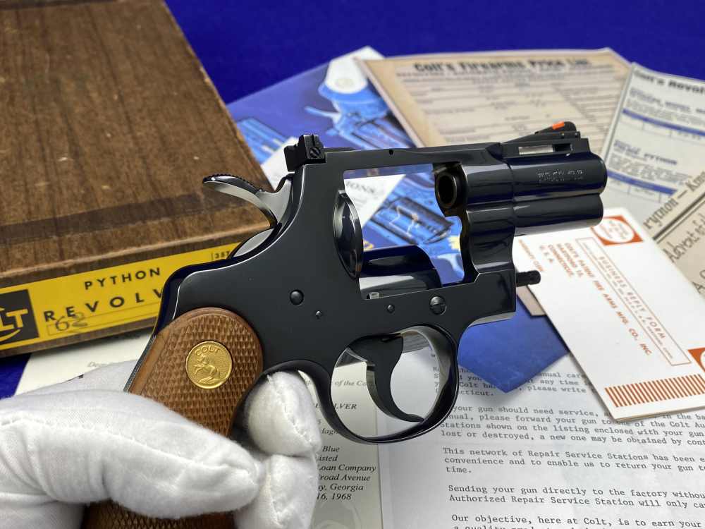 *MINT* 1968 Colt Python Royal Blue .357Mag 2.5" -COVETED EARLY 2.5" PYTHON--img-34