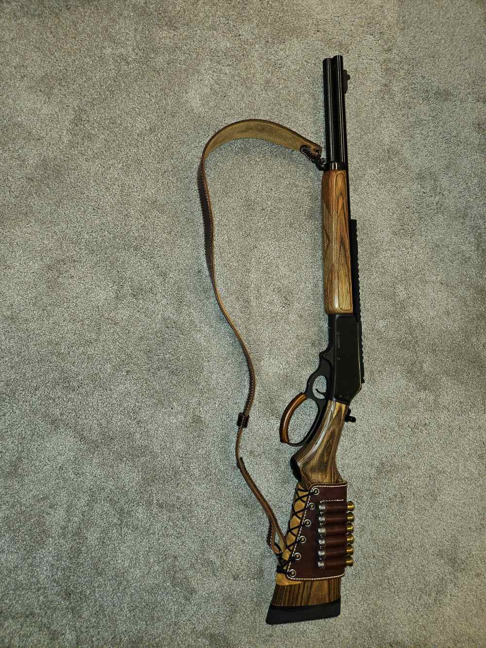 Marlin 1895 GBL, 45-70 gov. Upgrates, extras. used. Very good.-img-0