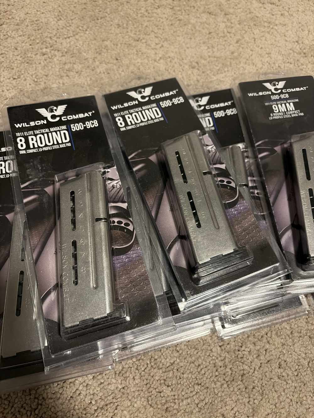 Wilson Combat 1911 Compact 8 RD 9mm magazines 15 pack (new)-img-0