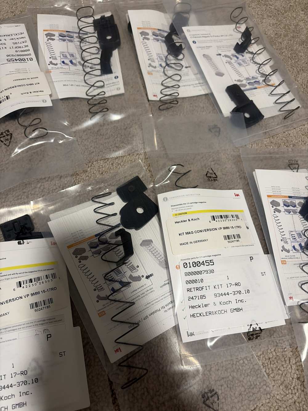 HK P30/VP9 9mm Retrofit Kit 17RD 8 pack (new)-img-1