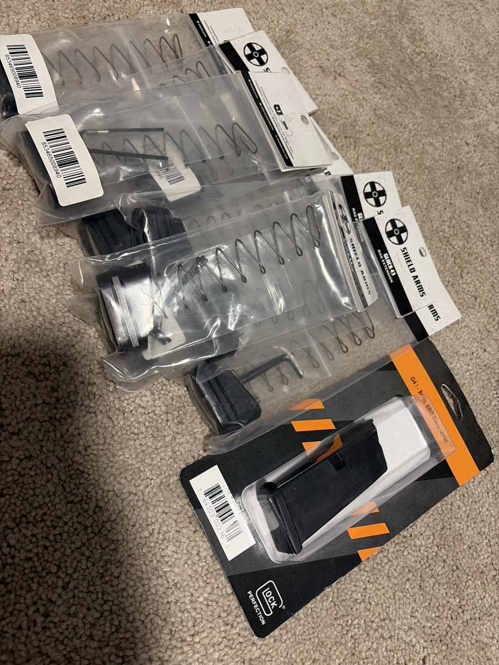 Shield Arms Glock 43 +2 magazine extension 9 pk (new)-img-0