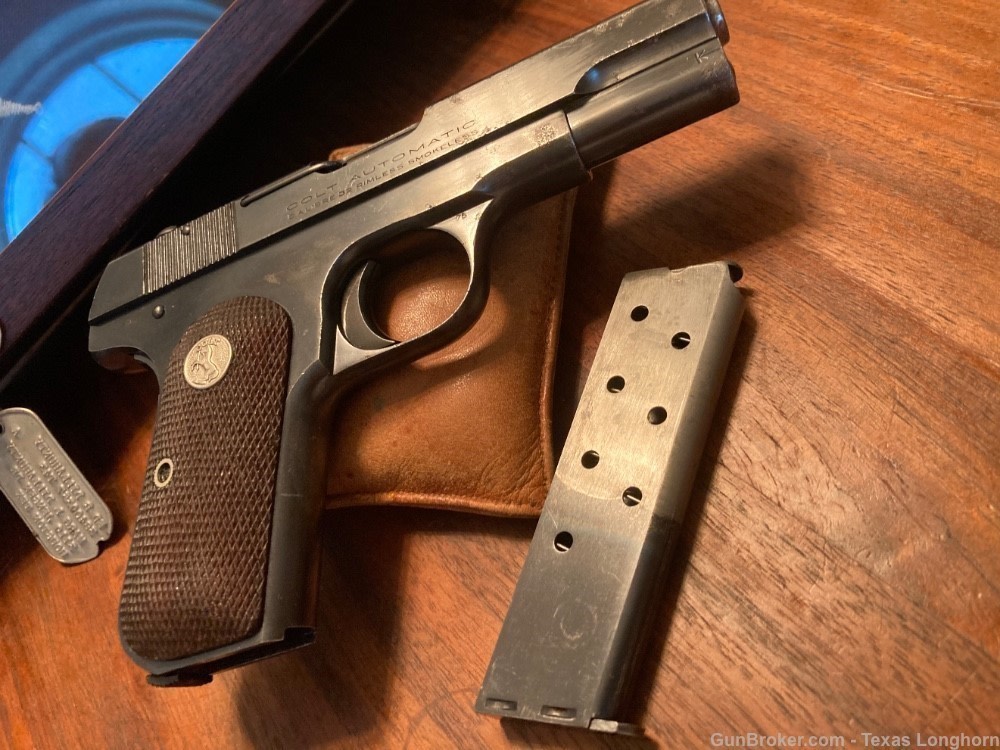 Colt M1903 .32 Pistol Blue Sold to Japan 1937 WW2 Martial Arm Colt Letter-img-18