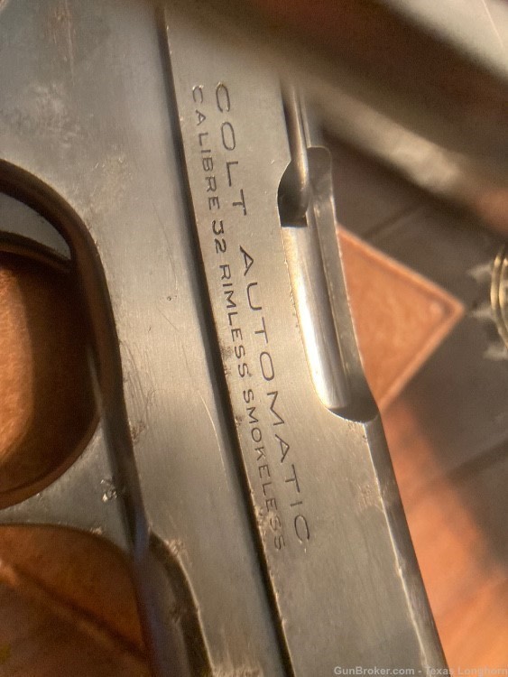 Colt M1903 .32 Pistol Blue Sold to Japan 1937 WW2 Martial Arm Colt Letter-img-6