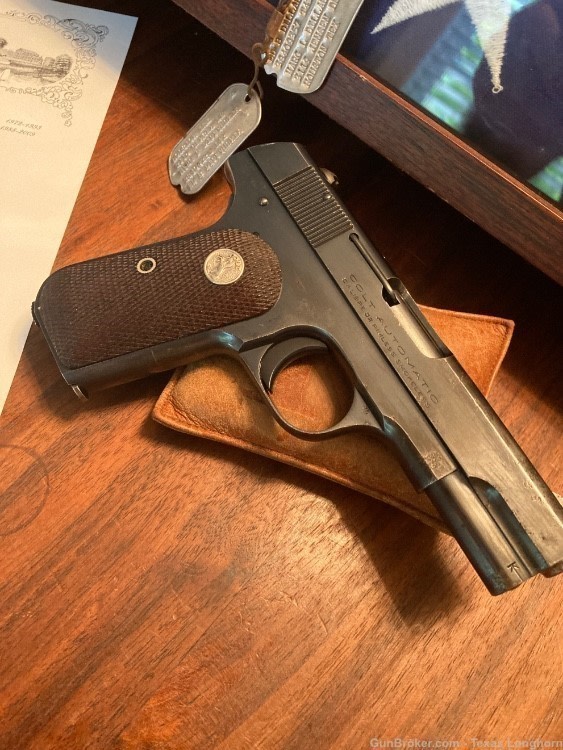 Colt M1903 .32 Pistol Blue Sold to Japan 1937 WW2 Martial Arm Colt Letter-img-2