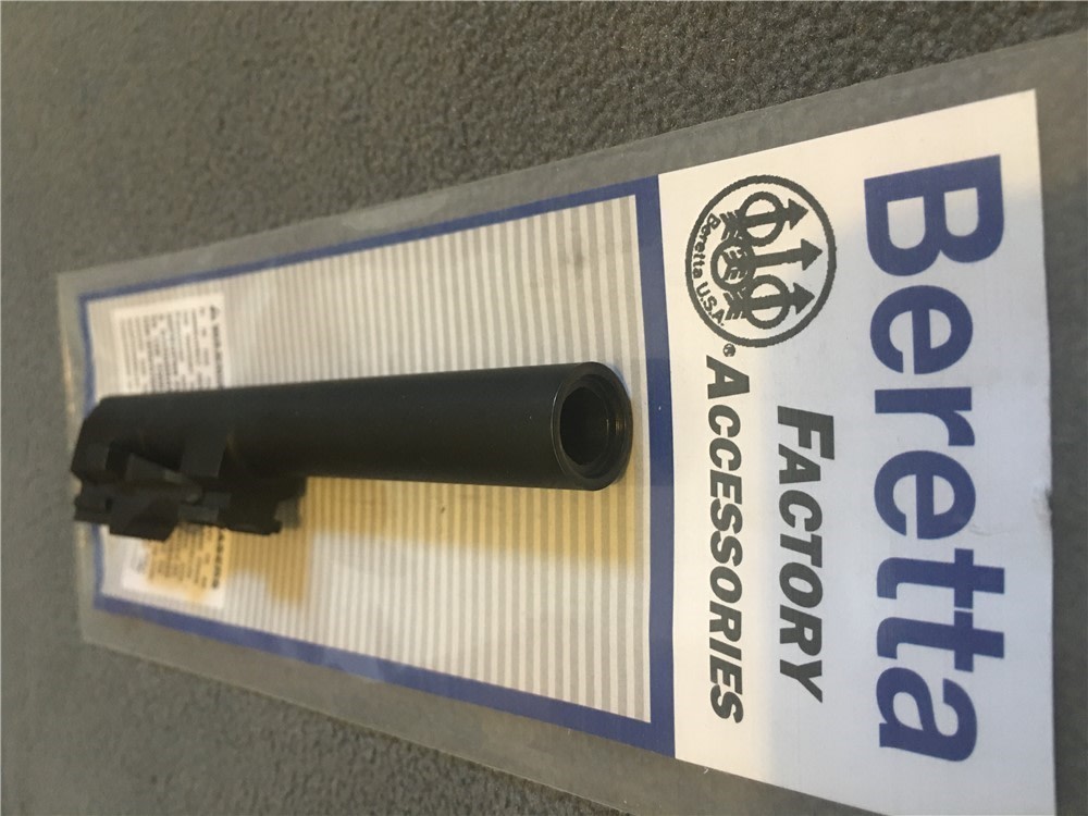 New Beretta 92 Elite 4.7" Black 9MM Barrel with 11 degree crown-img-1