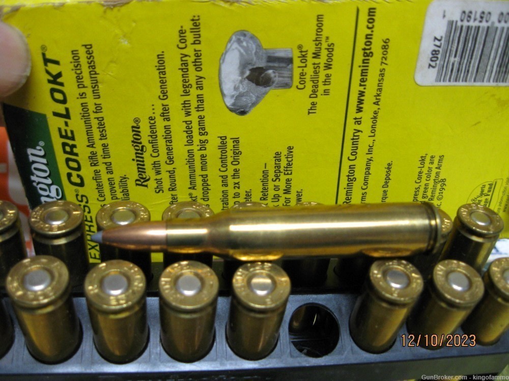 257 Roberts 100 gr Soft Point 20 Rnds Remington R-P Ammo; brass available 2-img-2
