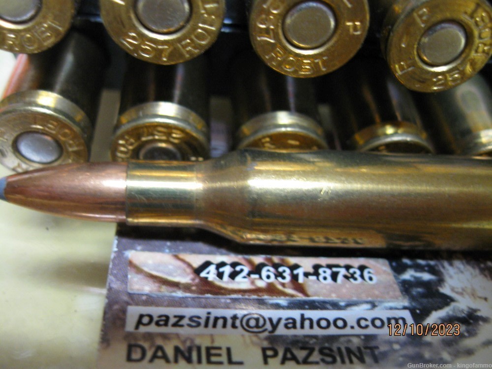257 Roberts 100 gr Soft Point 20 Rnds Remington R-P Ammo; brass available 2-img-4