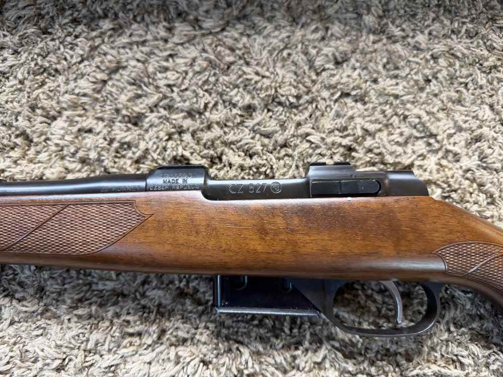 LNIB CZ 527 Lux 22 hornet wood blued NICE! Rare! Trades!-img-8
