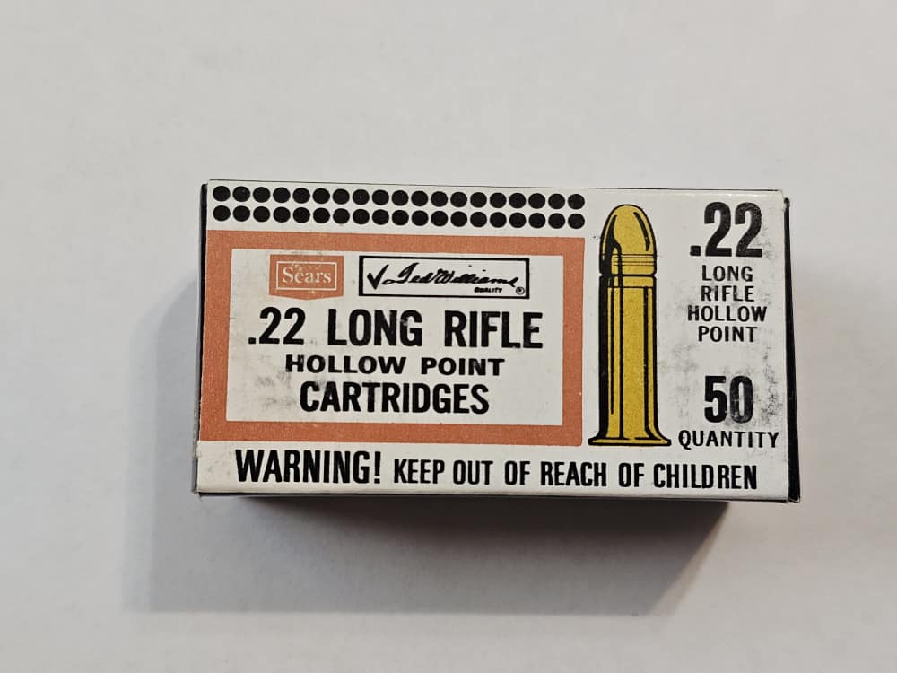 Vintage Sears Ted Williams 22 Long Rifle Hollow Point -img-0