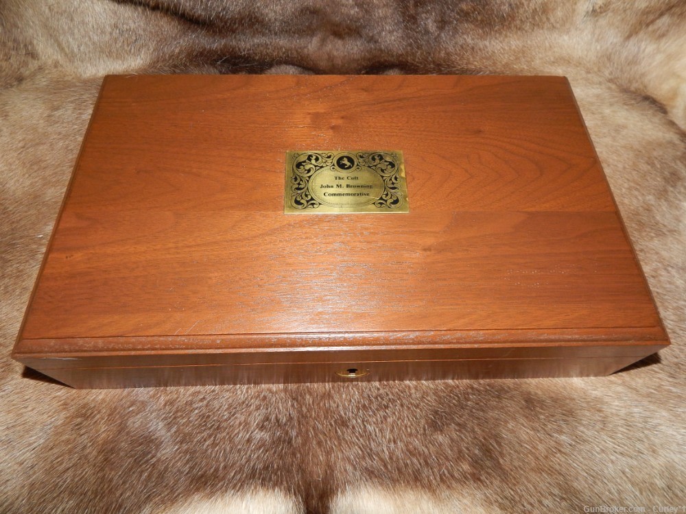 Colt John F. Browning Commemorative Display case 1911 --1 of 1000-img-0