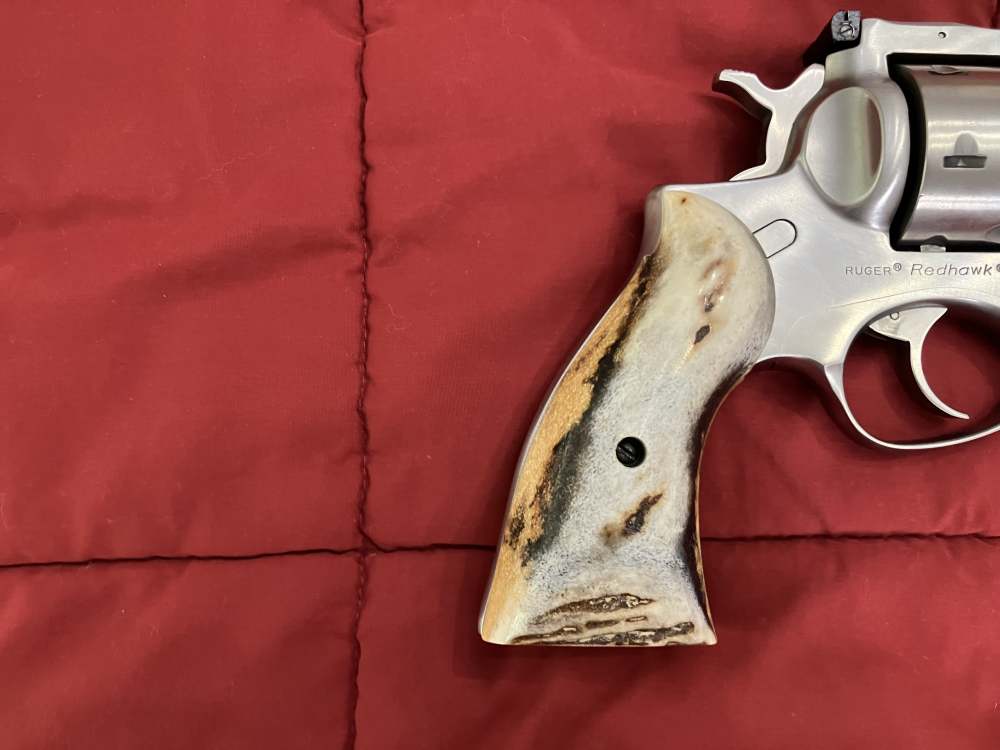 Real Sambar Stag Grips for The Ruger RedHawk extremely rare-img-6